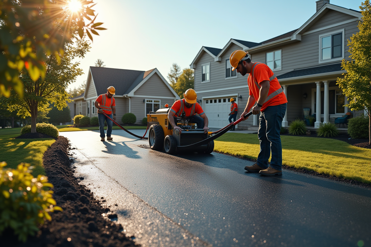 Comment le prix du bitume au m² influence vos travaux de terrassement ?